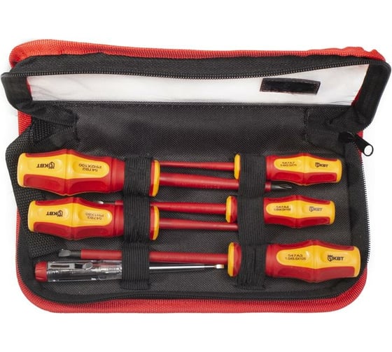 Изображение товара Набор диэлектрических отверток КВТ "Профи" НИО-06-S 87129