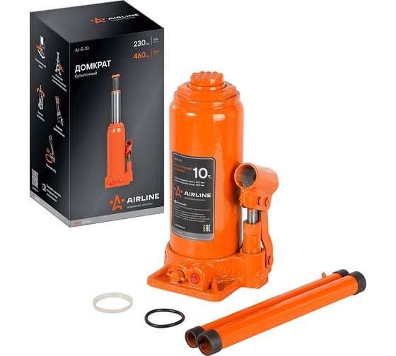 Изображение товара Бутылочный домкрат Airline 10 т AJ-B-10