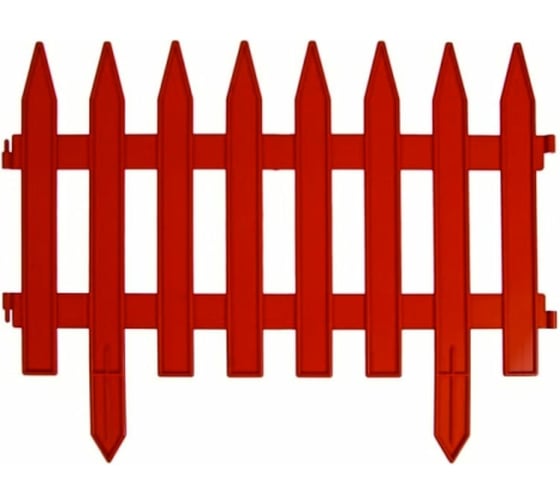 Изображение товара Декоративный заборчик Поли Сад №1 Летний сад 28 см/3 м, терракотовый 14656