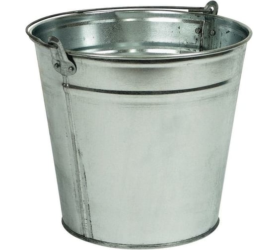 Изображение товара Металлическое оцинкованное ведро Комус 12 л 8048