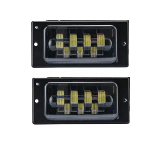 Изображение товара Светодиодная фара AIRLINE с регулируемой световой границей, 63 Вт, белый, 174x85x70 мм, комплект 2 шт. ALED070