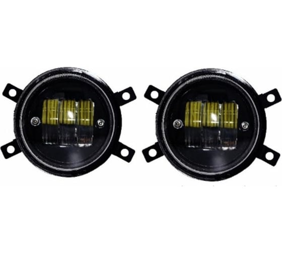 Изображение товара Светодиодная фара AIRLINE четкая световая граница, 27 Вт, белый, D-90 мм, комплект 2 шт. ALED077