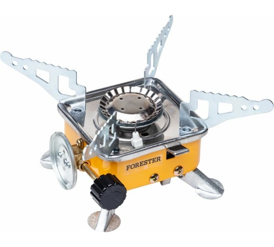 Изображение товара Туристическая газовая горелка Forester MOBILE с раскладными держателями для посуды, в чехле (12)