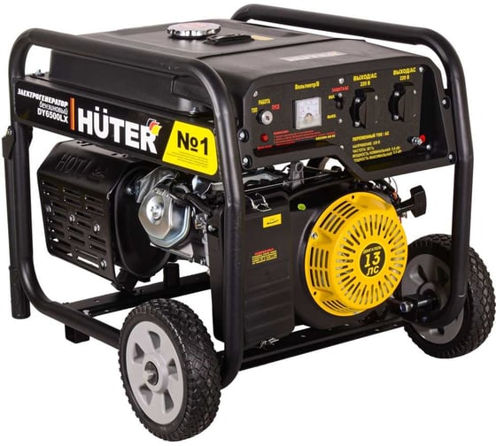 Изображение товара Электрогенератор Huter DY6500LX с колёсами и аккумулятором 64/1/15