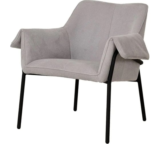 Изображение товара Лаунж-кресло Bergenson Bjorn Aline шенилл, светло-серое FH-ALN-ARMCH-PL-DGR