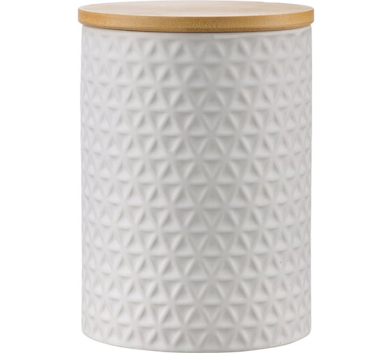 Изображение товара Керамическая банка для хранения Liberty Jones Farah 900 мл, белая WNM_LJ_JRFRH_CR_WH_11