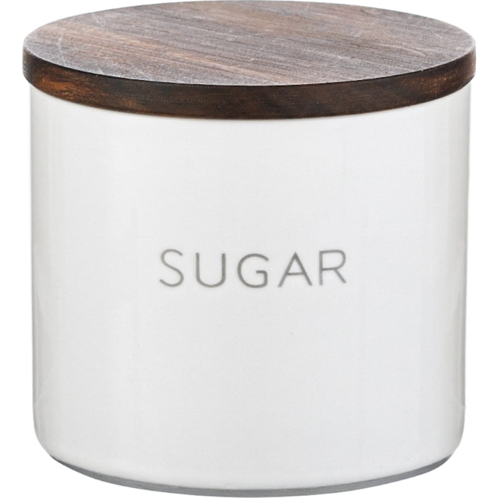 Банка для хранения сахара Smart Solutions прихожая сахара дуб ватан белый лак с топом накладкой