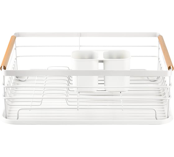 Изображение товара Сушилка для посуды Smart Solutions Granli, 43x30,5x14 см, белая WNM-SS-DRNGR-MTPP-WH