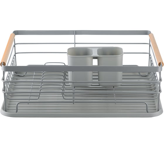 Изображение товара Сушилка для посуды Smart Solutions Granli, 43x30,5x14 см, серая WNM-SS-DRNGR-MTPP-GR