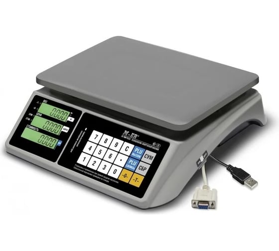 Изображение товара Весы M-ER MERCURY 328C-15.2 LCD с RS-232 и USB (COM) без АКБ 3658