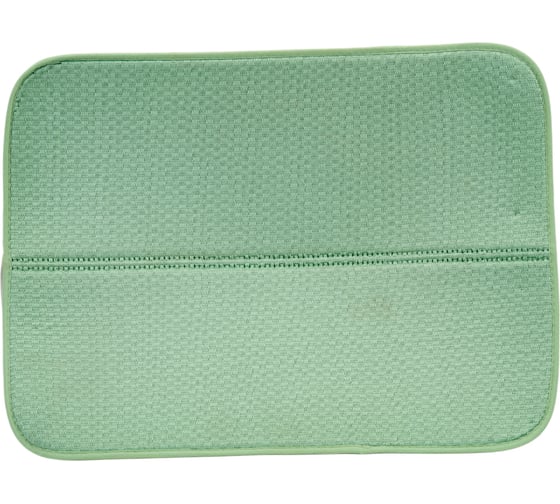 Изображение товара Коврик для сушки посуды Рыжий кот Skandi зеленый, 45x35 см 105024