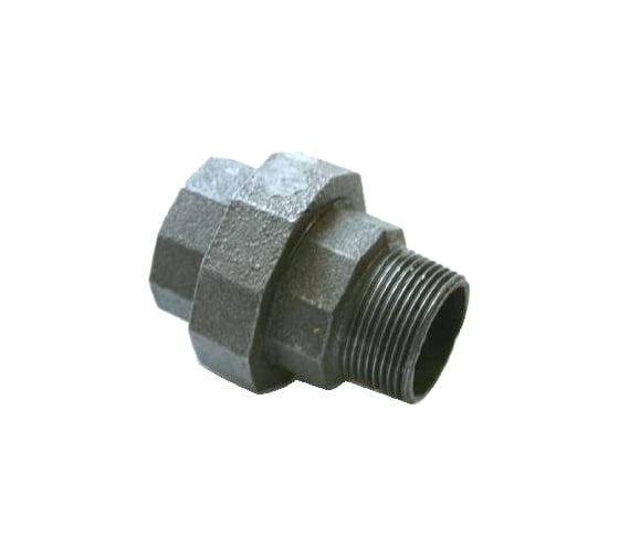 Изображение товара Разъемное соединение СВК чугунное, резьбовое, оцинкованная, прямое, внутр./нар. резьба, ДУ 15, 1/2'' SVK-CIAPFM15z Н0000012972