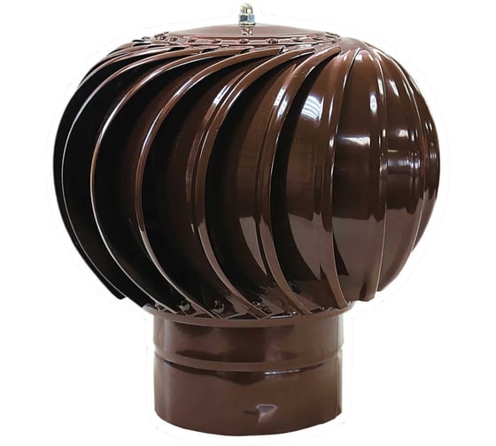 Изображение товара Ротационный дефлектор Турбодефлектор окрашенный коричневый RAL 8017 ТД-100