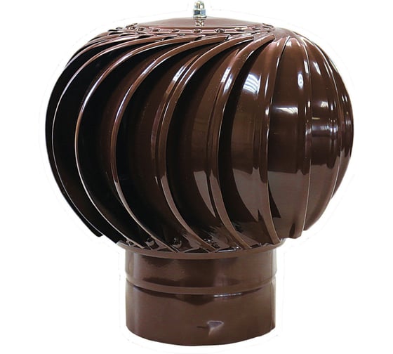 Изображение товара Ротационный дефлектор Турбодефлектор окрашенный коричневый RAL 8017 ТД-200