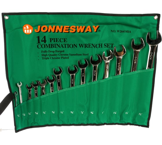Изображение товара Набор комбинированных ключей Jonnesway W26414S