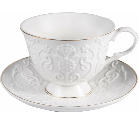 Изображение товара Чайный набор Balsford NEW BONE CHINA (2) чашка 220 мл + блюдце, подарочная упаковка PVC 101-30022