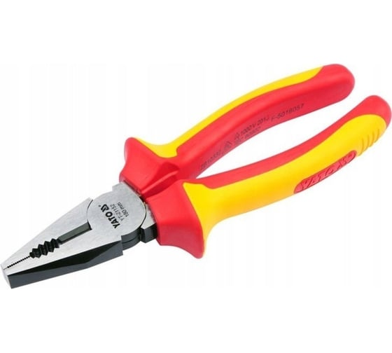 Изображение товара Универсальные диэлектрические плоскогубцы YATO 180мм YT-21152