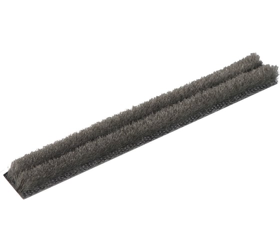 Изображение товара Щёточный уплотнитель Mebax 9,5x4, серый, 4Р, на клею, на плёнке, 6 м 00-00002119