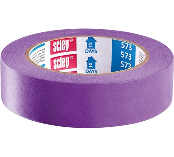 Изображение товара Малярная лента SCLEY серия 573, 38 мм, 33 м, фиолетовая 0300-733338