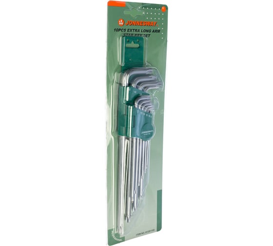 Изображение товара Комплект угловых ключей Jonnesway TORX EXTRA LONG H12S110S