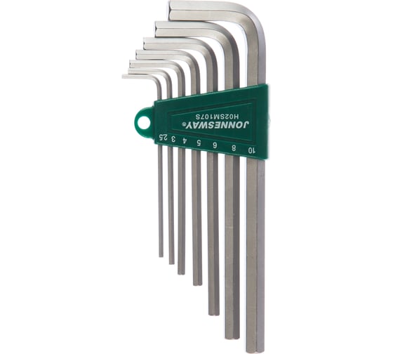 Изображение товара Комплект угловых шестигранников Jonnesway LONG H02SM107S