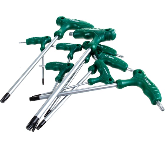 Изображение товара Комплект угловых двухсторонних ключей Jonnesway TORX H10MT09S