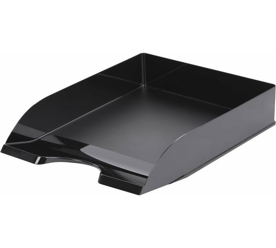 Изображение товара Горизонтальный лоток для бумаг BRAUBERG STYLE 345x255x65 мм, черный 238105