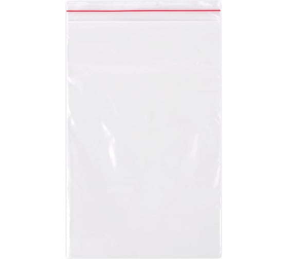 Изображение товара Сверхпрочные пакеты BRAUBERG EXTRA ZIP LOCK зиплок, комплект 100 шт, 10x15 см, ПВД, 100 мкм 608182