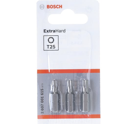Изображение товара Бита Extra Hard 3 шт. (25 мм; Т25) Bosch 2607001615