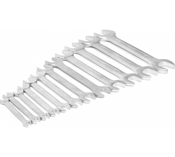 Изображение товара Набор двусторонних гаечных ключей HORTZ 6-32, хромирование 12 шт. HOR 102554