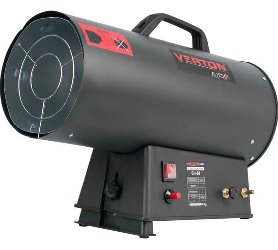 Изображение товара Газовая тепловая пушка VERTON Air GH-33 (33 кВт, 750м3, 2,1кг/ч, регулировка высоты/подачи газа, пропан/бутан) 01.13454.13457