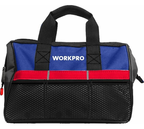 Изображение товара Сумка для инструмента WORKPRO 500D WP281002 445x290x320 мм, на молнии, с широким горлом 17,5" WP281002
