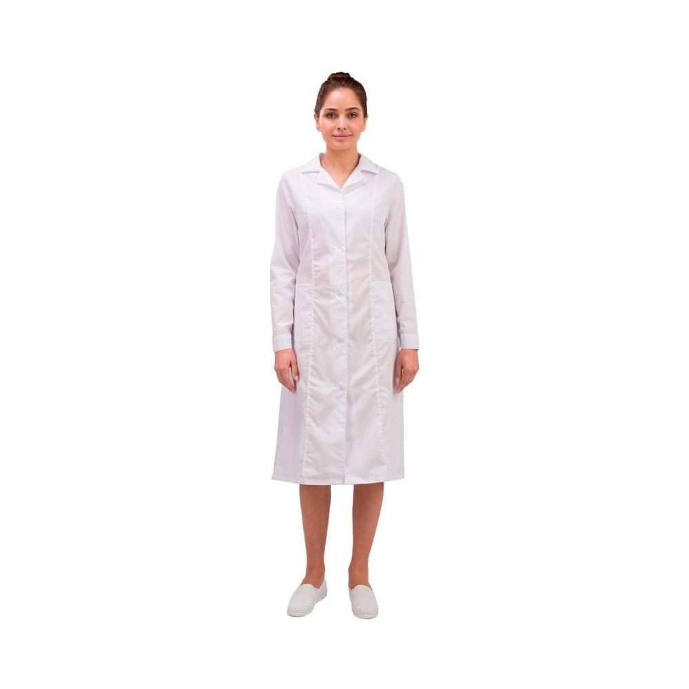 Женский халат ООО Комус, цвет белый, размер 52-54