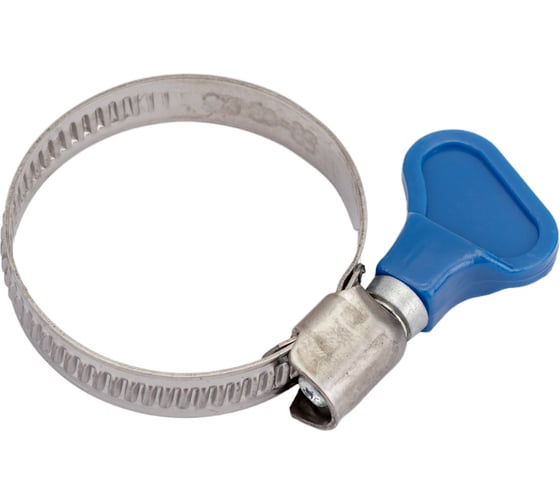 Изображение товара Обжимной хомут с ключом Госкреп нерж. сталь, 25-40 мм, подвес 11-0011633