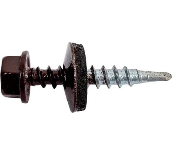 Изображение товара Кровельный саморез Госкреп 4,8x28 RAL 8017, коричневый шоколад, 60 шт., пл. конт. 280 мл 2-0017340