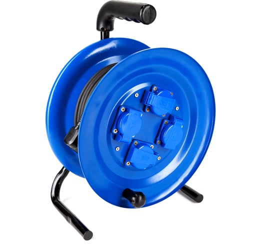 Изображение товара Силовой удлинитель МПП УДЛИНИТЕЛЬ четыре розетки на металлической катушке с заземлением 30 метров\У1С-4-20 КГ 3x1,5 4гн 30 м с\з + IP44\220В 999000000000902