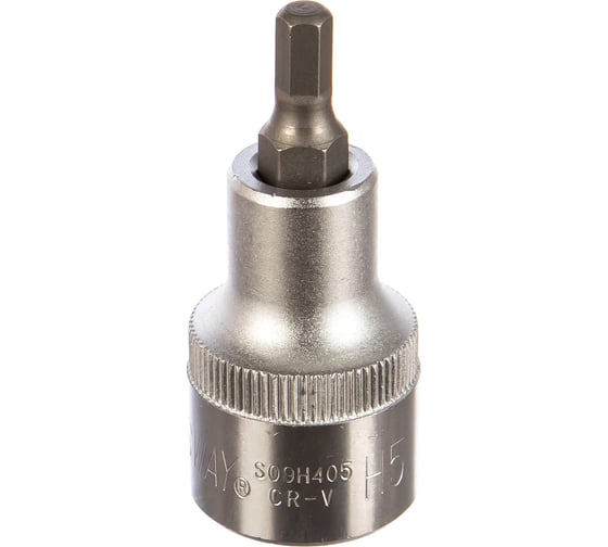 Изображение товара Головка торцевая с шестигранной вставкой "HEX" (1/2"DR; 5 мм; 55 мм) Jonnesway S09H405