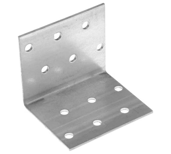 Изображение товара Крепежный равносторонний уголок ООО Техно-Сервис KUR-60x80 100 шт. KUR 60X80