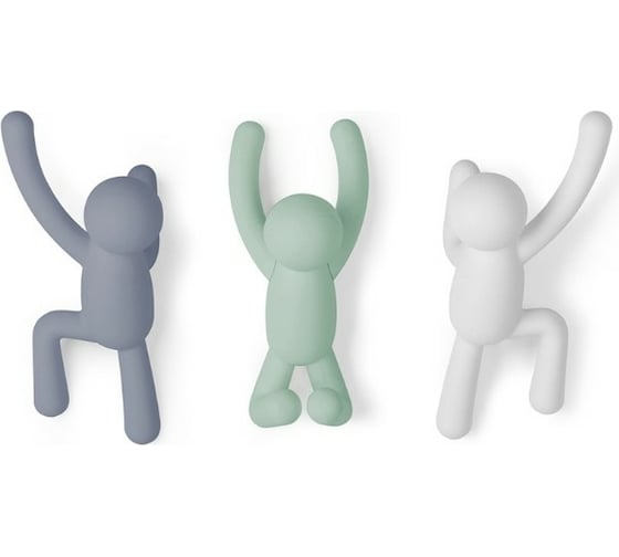 Изображение товара Набор крючков Umbra Buddy, разноцветные, 3 шт. 318165-370