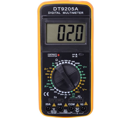 Изображение товара Мультиметр Ресанта ТЕК DT 9205A 61/10/506