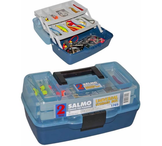 Изображение товара Рыболовный ящик с двумя полками Salmo 1702