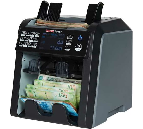 Изображение товара Двухкарманный счетчик-сортировщик банкнот DoCash DC-55V, 2CIS 14391