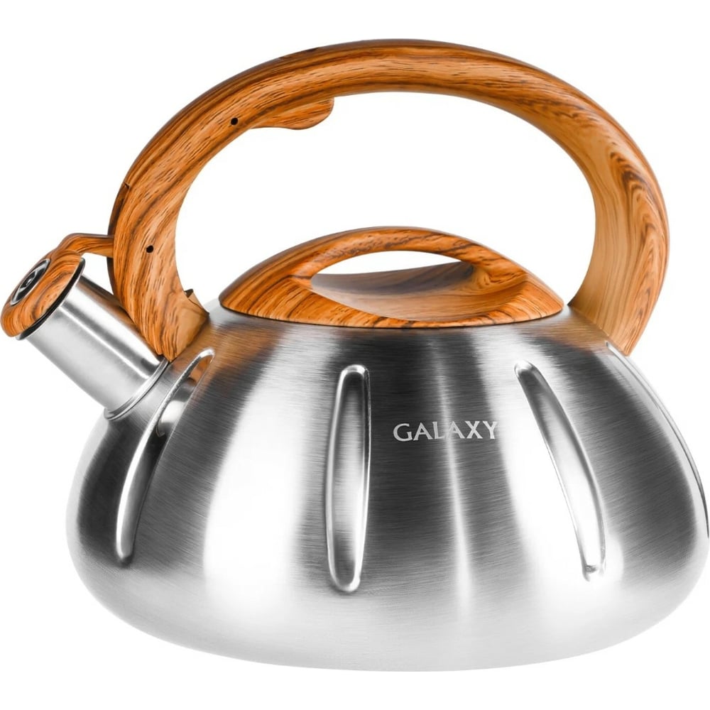 Изображение товара Чайник со свистком Galaxy LINE GL 9206 3 л, из высококачественной нержавеющей стали 7030892060