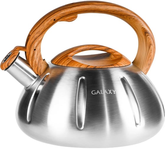 Изображение товара Чайник со свистком Galaxy LINE GL 9206 3 л, из высококачественной нержавеющей стали 7030892060
