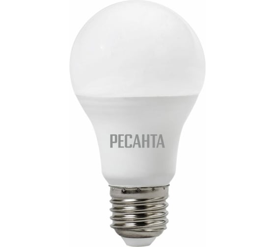 Изображение товара Светодиодная лампа Ресанта LL-R-A80-20W-230-6K-E27 груша, 20Вт, холодный, Е27 76/1/76