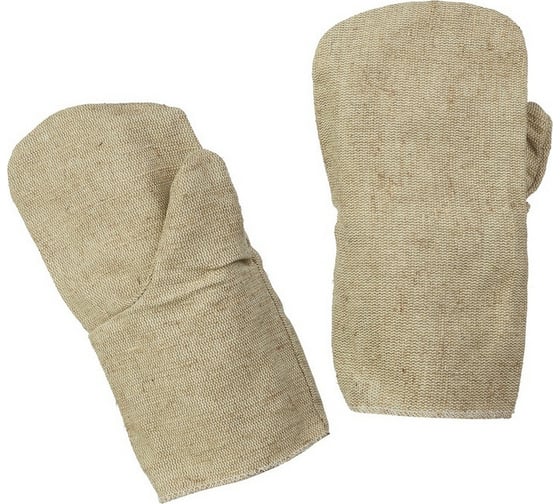 Изображение товара Рабочие брезентовые рукавицы ООО Комус огнеупорная пропитка, плотность 480 гкв.м, 10 пар 1193942