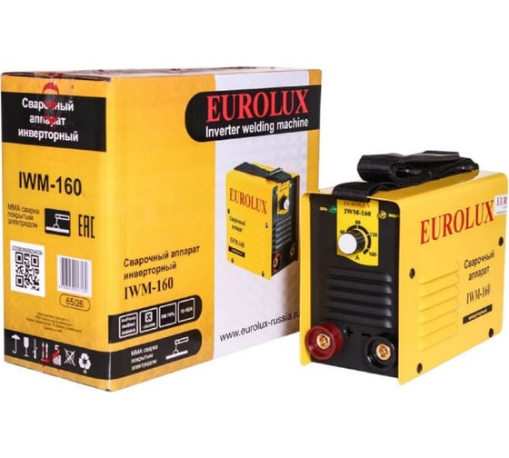 Изображение товара Инверторный сварочный аппарат Eurolux IWM160 65/26