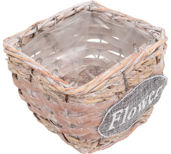 Изображение товара Плетеное кашпо Gloria Garden Flower 14 см 8790041-1
