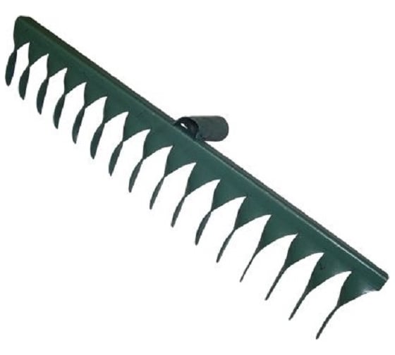 Изображение товара Прямые грабли с витыми зубьями Комус металл, 42 см, без черенка 1550843