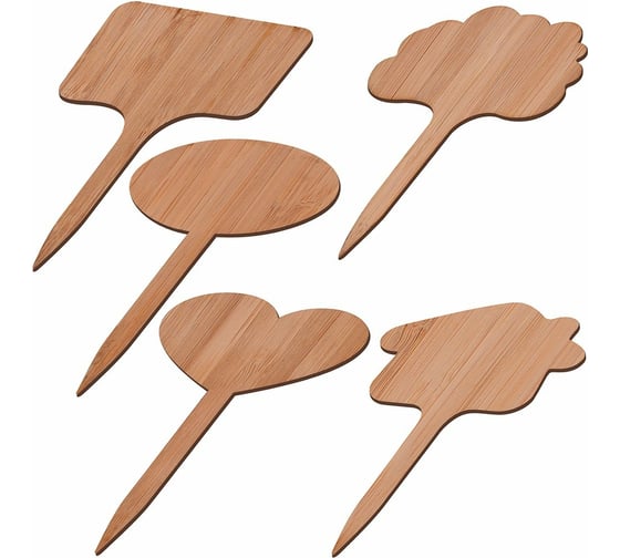 Изображение товара Набор садовых табличек МУЛЬТИДОМ 8 шт., размер 6x10 см VL83-33